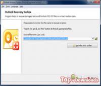 Посмотреть скриншот Outlook Recovery ToolBox