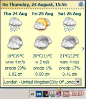 Посмотреть скриншот Tray Weather Forecast