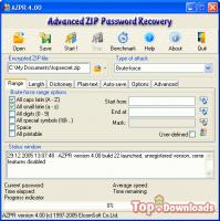 Посмотреть скриншот Advanced ZIP Password Recovery