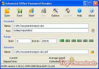 Посмотреть скриншот Advanced Office Password Breaker