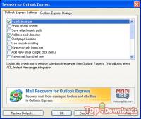 Посмотреть скриншот Tweaker for Outlook Express
